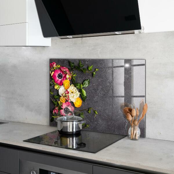 Paneles de pared Composición de flores naturales