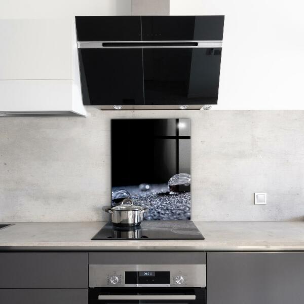 Paneles de vidrio para la cocina Una gota de rocío por la mañana