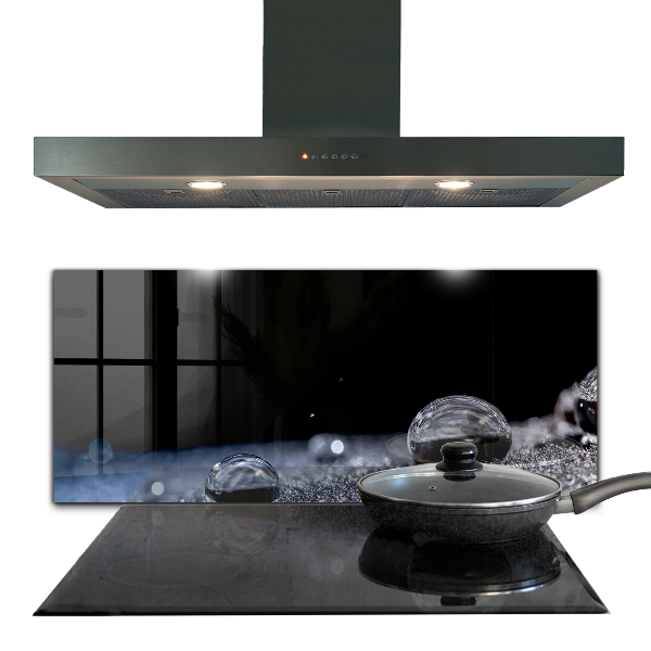 Paneles de vidrio para la cocina Una gota de rocío por la mañana