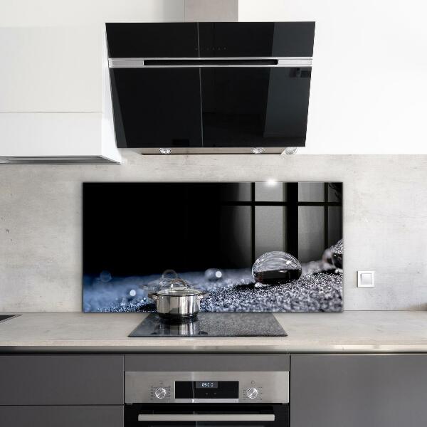 Paneles de vidrio para la cocina Una gota de rocío por la mañana