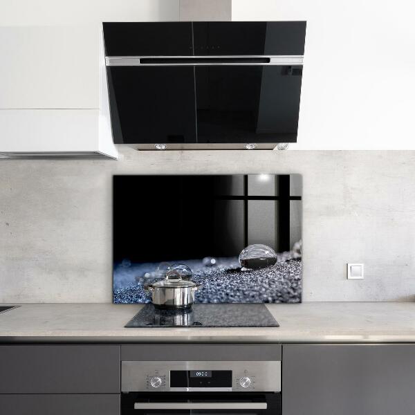 Paneles de vidrio para la cocina Una gota de rocío por la mañana