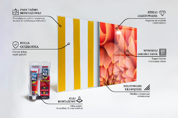 Paneles de pared Flor naranja