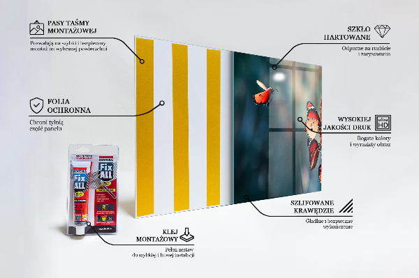 Paneles de pared Delicada mariposa en el viento