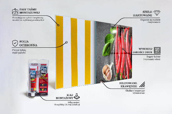 Paneles de pared Cocinar pimientos picantes