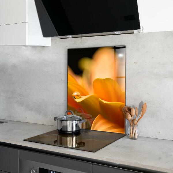 Paneles de vidrio para la cocina Flor de gerbera