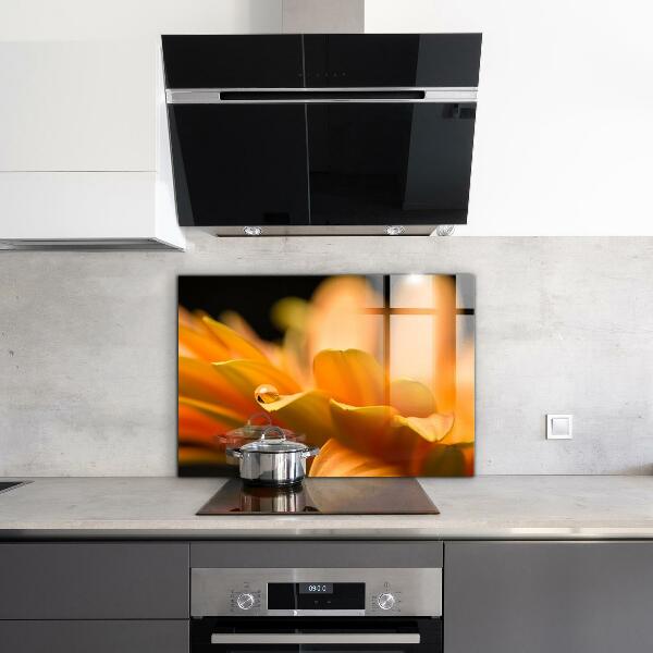 Paneles de vidrio para la cocina Flor de gerbera