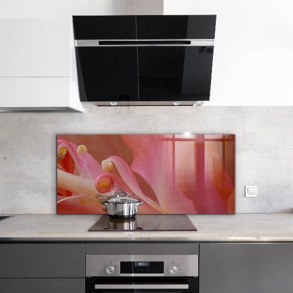 Paneles de vidrio para la cocina Flor polen naturaleza