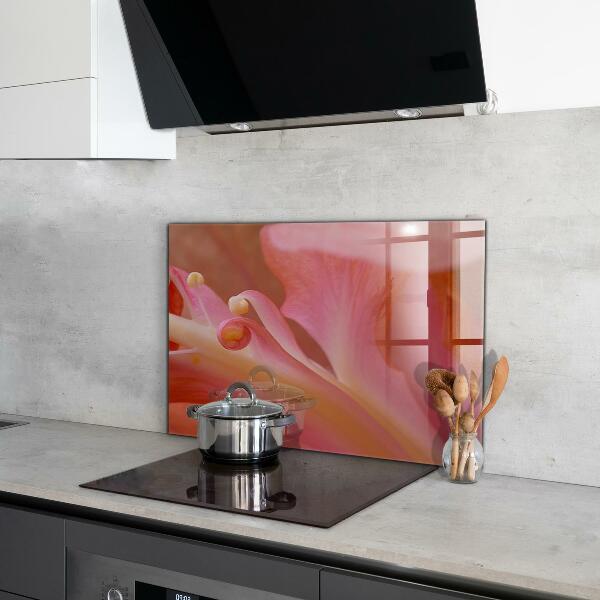 Paneles de vidrio para la cocina Flor polen naturaleza