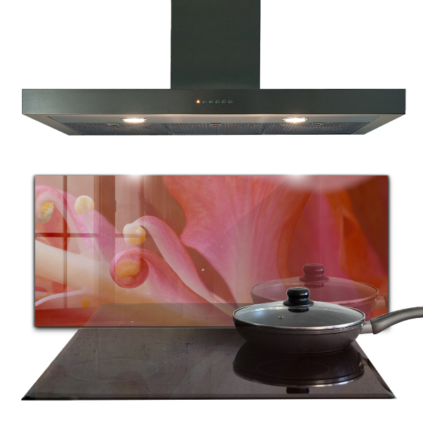 Paneles de vidrio para la cocina Flor polen naturaleza