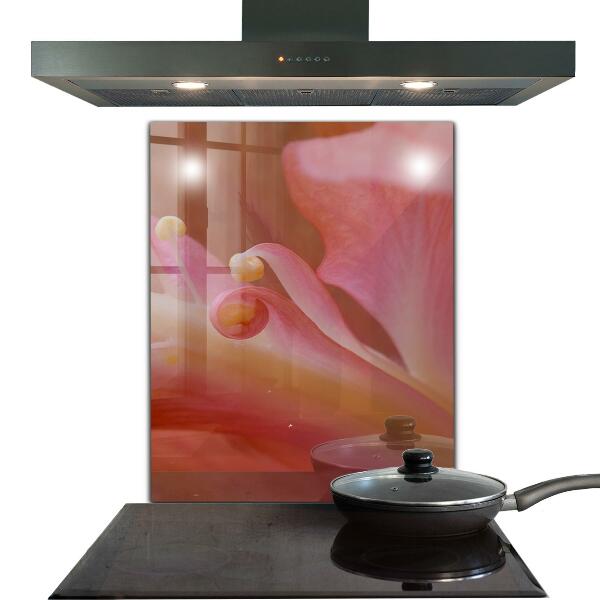 Paneles de vidrio para la cocina Flor polen naturaleza