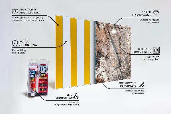 Paneles de vidrio para la cocina Textura del tronco de corteza de árbol
