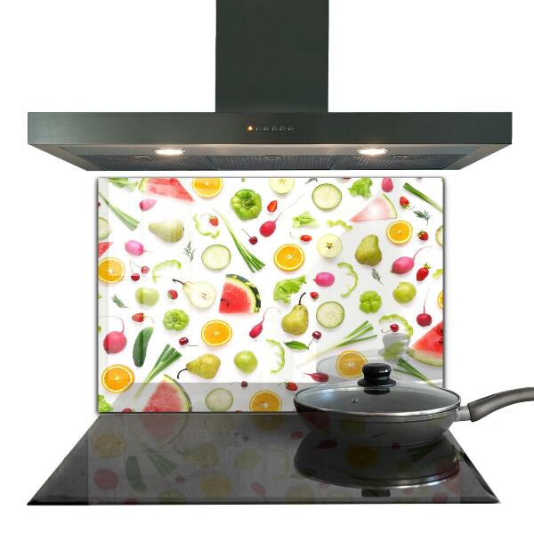 Paneles de pared Composición de frutas saludables