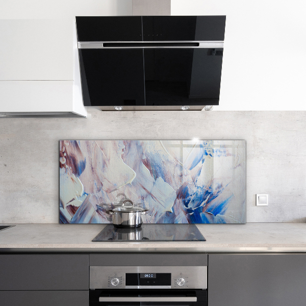 Paneles de vidrio para la cocina Abstracción de pintura de textura