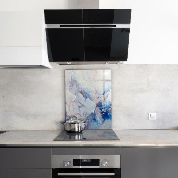 Paneles de vidrio para la cocina Abstracción de pintura de textura