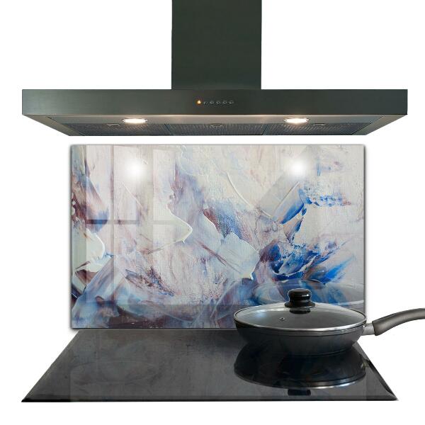 Paneles de vidrio para la cocina Abstracción de pintura de textura