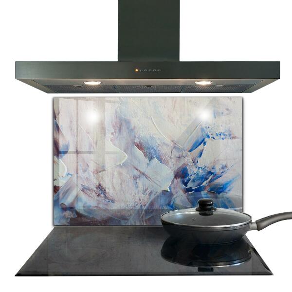 Paneles de vidrio para la cocina Abstracción de pintura de textura