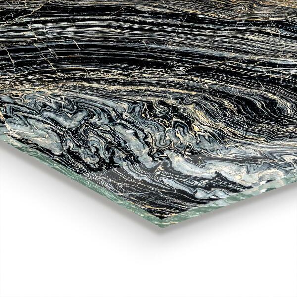 Paneles de vidrio para la cocina Textura de granito de mármol