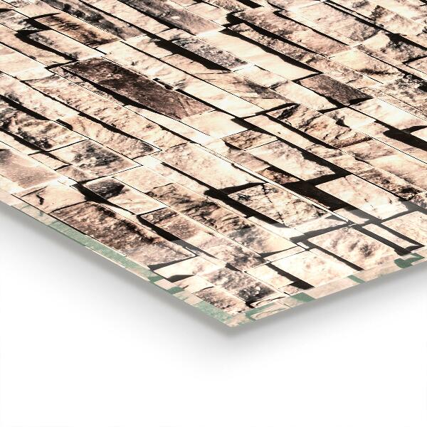 Paneles de vidrio para la cocina Ladrillo de piedra natural