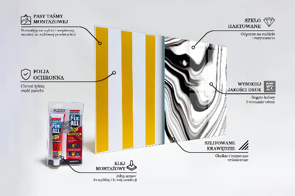 Paneles de pared Acuarela blanco y negro