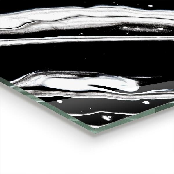 Paneles de vidrio para la cocina Abstracción monocromática