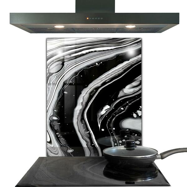 Paneles de vidrio para la cocina Abstracción monocromática