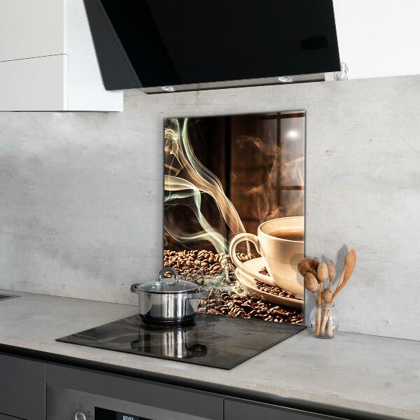 Paneles de pared Una taza con café aromático.