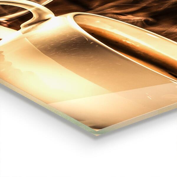 Paneles de pared Una taza con café aromático.