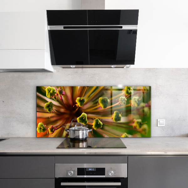 Paneles de vidrio para la cocina Fotografía macro de flores