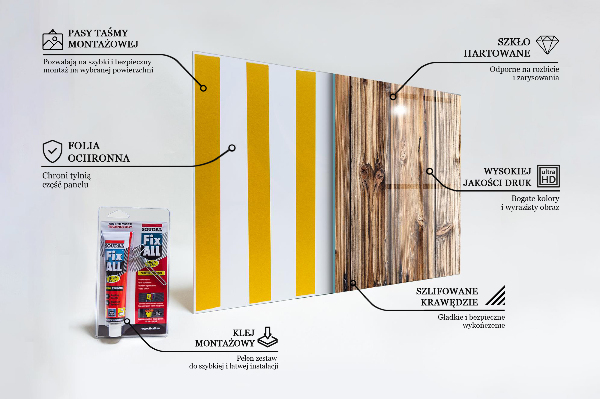 Paneles de vidrio para la cocina Madera de roble vieja