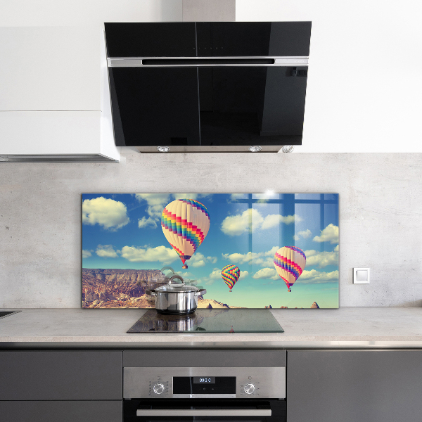 Paneles de vidrio para la cocina Globos de capadocia türkiye