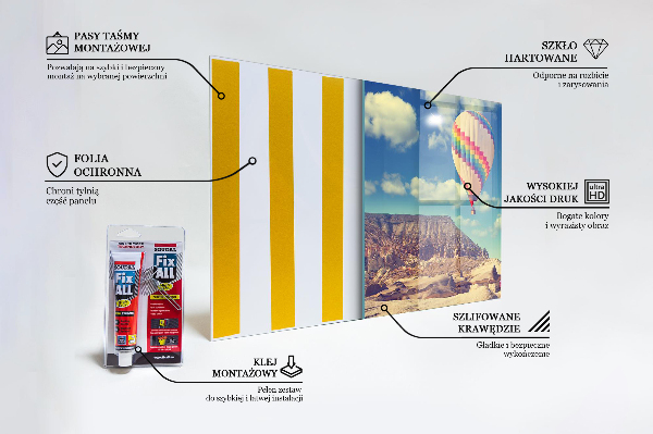 Paneles de vidrio para la cocina Globos de capadocia türkiye