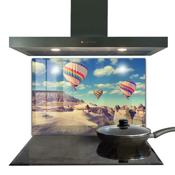 Paneles de vidrio para la cocina Globos de capadocia türkiye