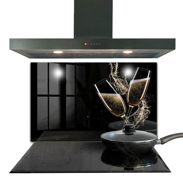 Paneles de pared Brindis nocturno con champán