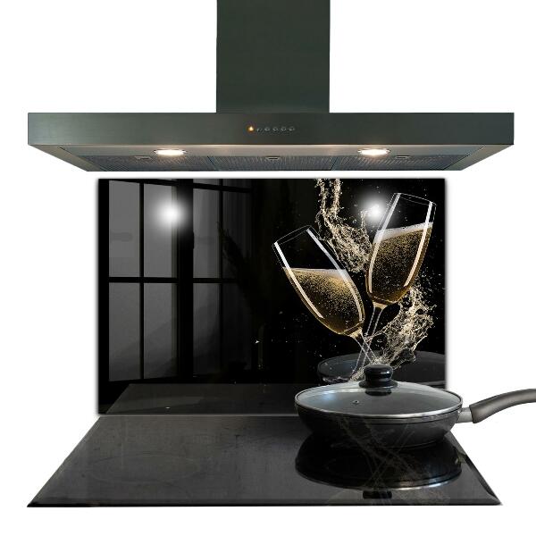 Paneles de pared Brindis nocturno con champán