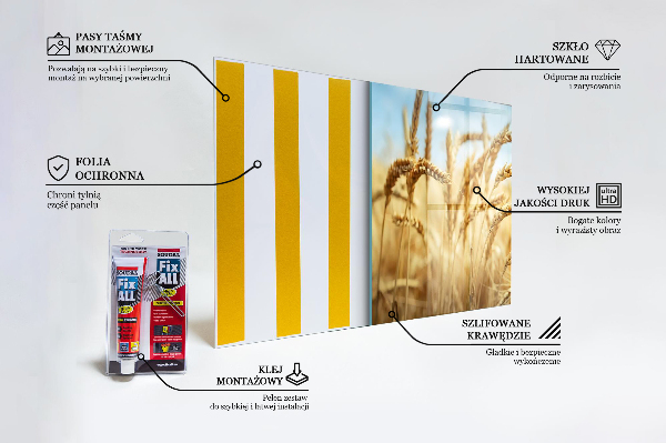 Paneles de vidrio para la cocina Regalos de cereales de la madre naturaleza