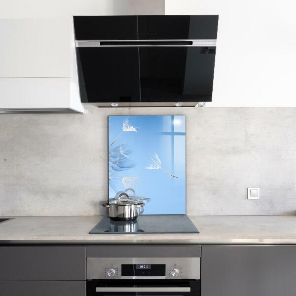 Paneles de vidrio para la cocina Dientes de león delicados