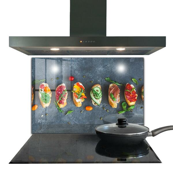 Paneles de pared Aperitivos apetitosos sándwiches