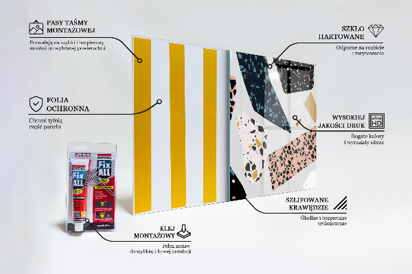 Paneles de vidrio para la cocina Terrazo terrazo granito