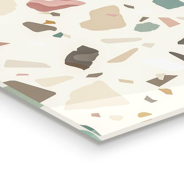 Paneles de vidrio para la cocina Terrazo beige terrazo