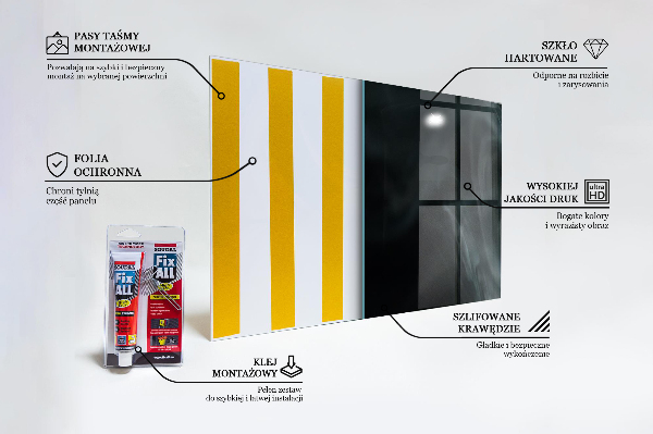 Paneles de vidrio para la cocina Movimiento de humo energético