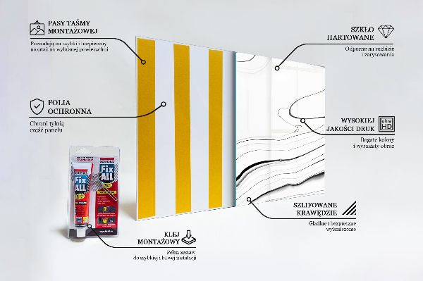 Paneles de pared Estructura de mármol blanco