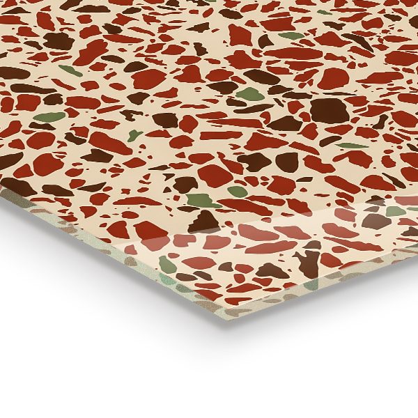 Paneles de vidrio para la cocina Estructura de piedra de terrazo