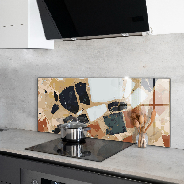 Paneles de vidrio para la cocina Piedra natural terrazo