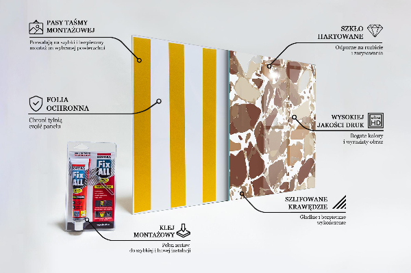 Paneles de vidrio para la cocina Piedra natural terrazo