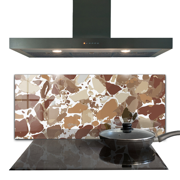 Paneles de vidrio para la cocina Piedra natural terrazo