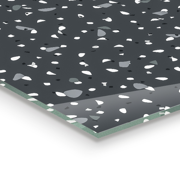 Paneles de vidrio para la cocina Textura de piedra de terrazo