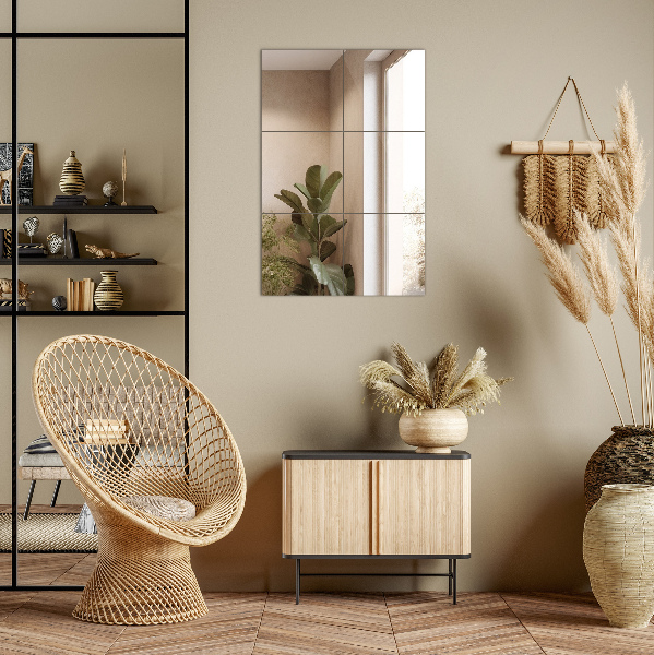 Azulejos espejo 6 ud 16x16 cm