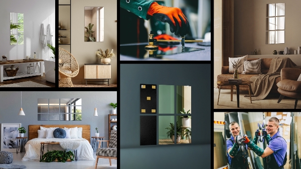 Azulejos tipo espejo 6 ud 30x16 cm