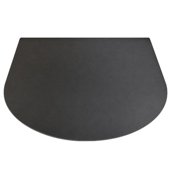 Chapa de acero semiovalada para barbacoa 80x70 cm