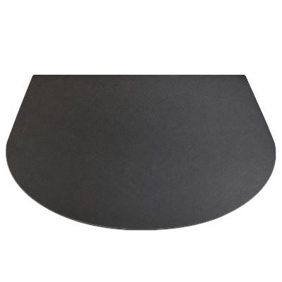 Protector de suelo semiovalado para barbacoa de 100x100 cm